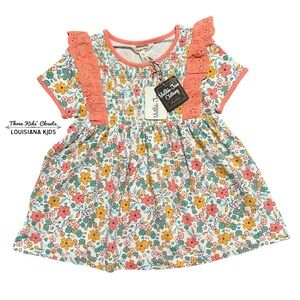 NEW Matilda Jane 10Y Dream Chasers Smocked Florals Tunic Top